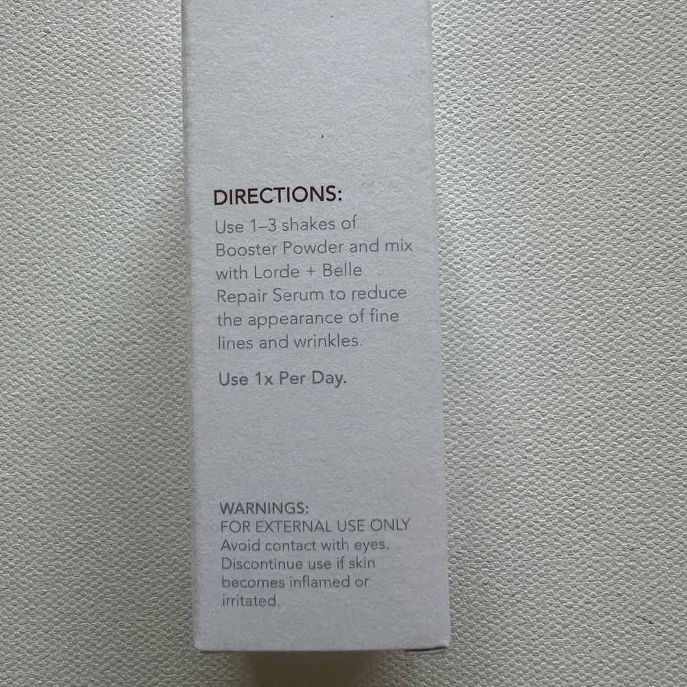 New Never Opened Lorde + Belle Wrinkle Reducing Booster NSRP $59 (E3)